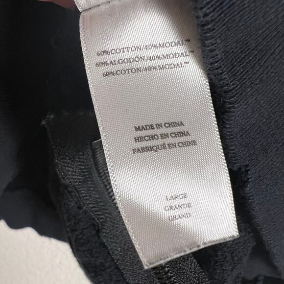 Rails Marlo Black Leopard Long Sleeve Crewneck Pullover Sweatshirt Size L - Picture 11 of 11